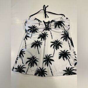 Ellen Amber Bohemian Tankini Top Size 42 EU/ M US White Black